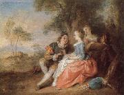 PATER, Jean Baptiste Joseph Flute Recital oil painting reproduction